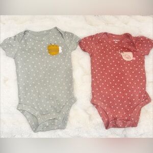 Set of 4 Carter's Baby Onesies 3M